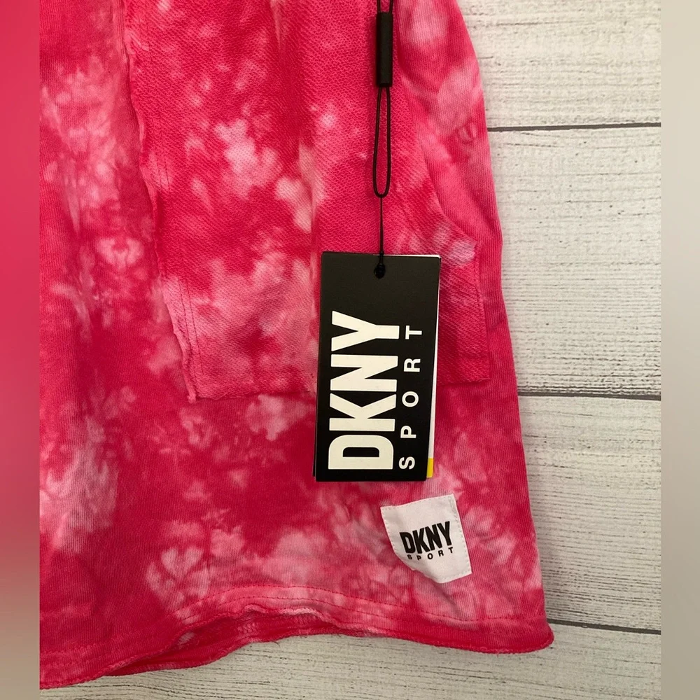 DKNY Sport | NWT Women’s Izu Pink Tie Dye Shorts - Picture 3 of 7